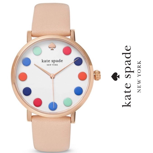 metro vachetta leather hybrid watch
